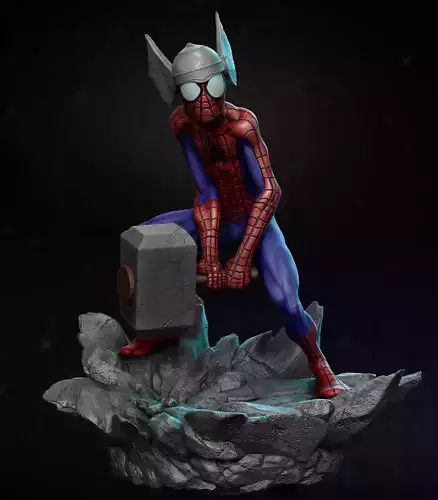 Spider Thor statue 3D print model