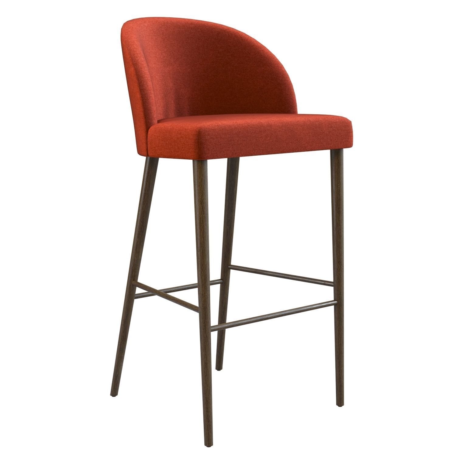 Camille Bar Stool - Crate and Barrel 3D model_4