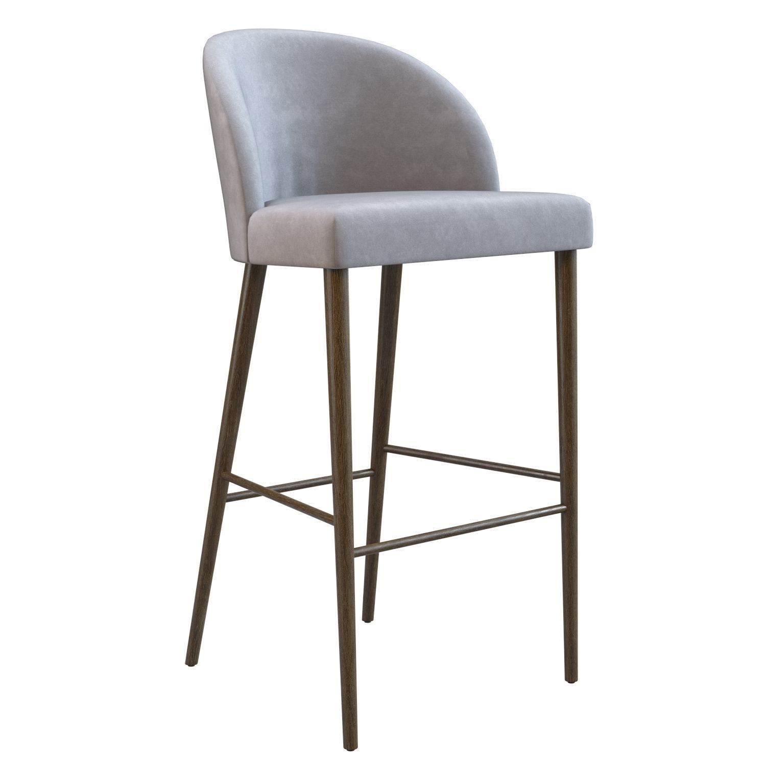 Camille Bar Stool - Crate and Barrel 3D model_3