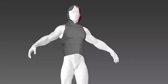 Clothes for Marvelous Designer Vest Muscular with Hood