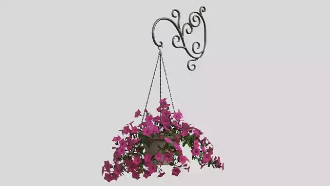 Hanging flower 3D model