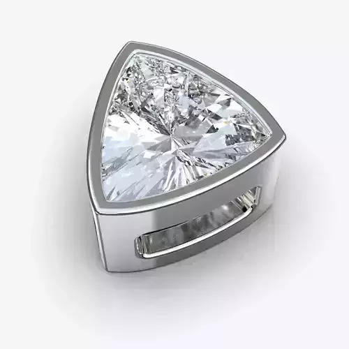 Diamond pendant  trillion 3D print model