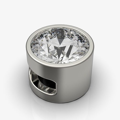 Diamond pendant circle  3D print model