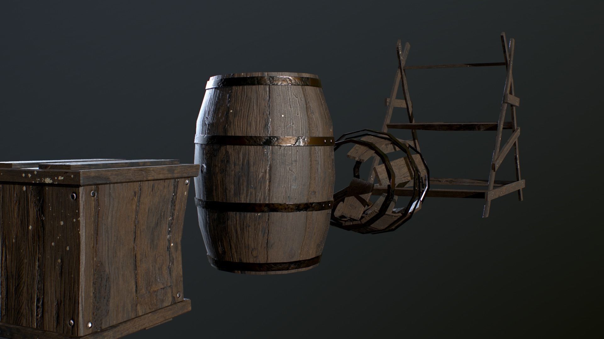 Medieval Small Props Pack Low-poly Low-poly 3D model_5