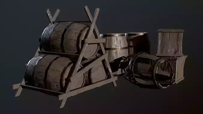 Medieval Small Props Pack Low-poly