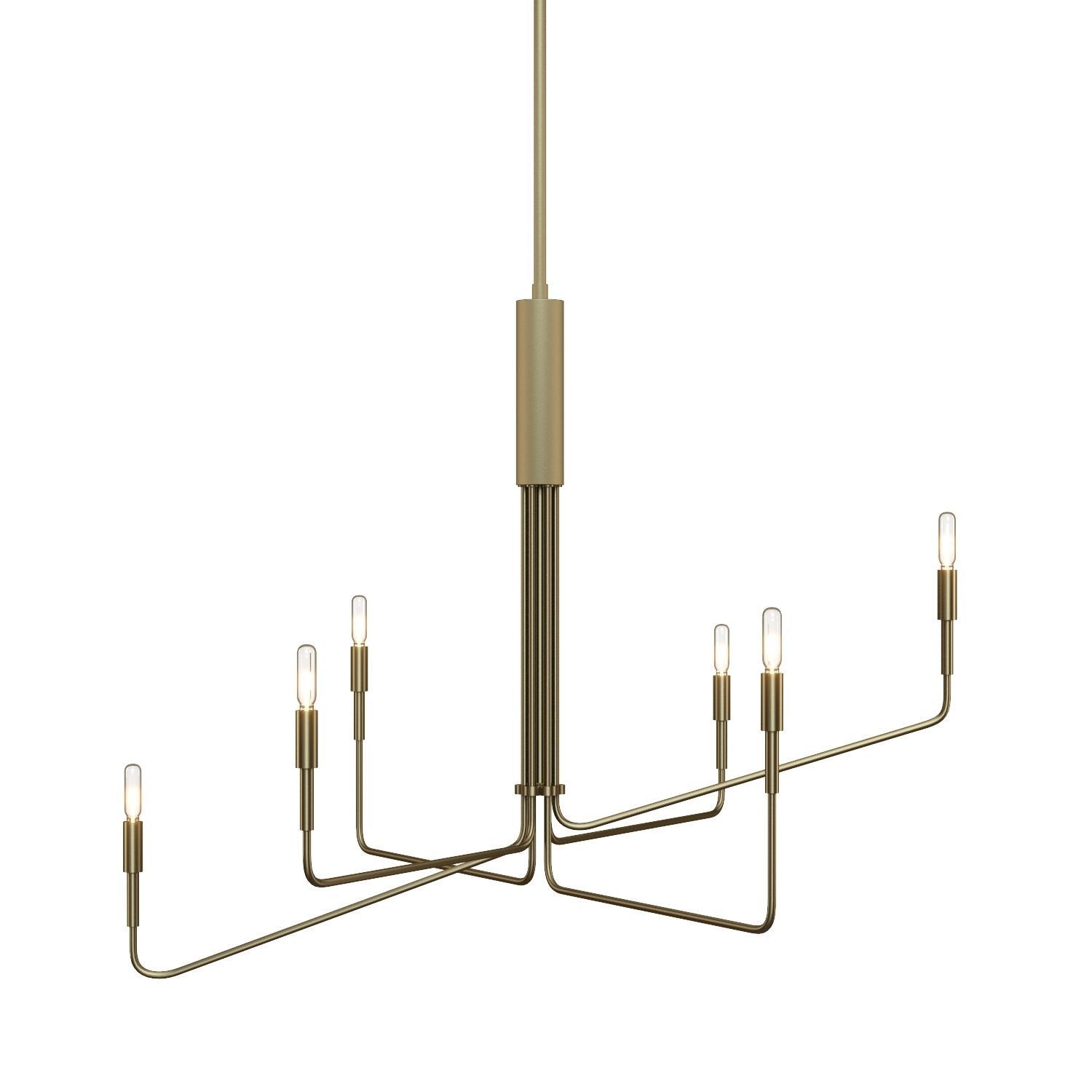 Clive 6-Arm Chandelier - Crate and Barrel 3D model_1