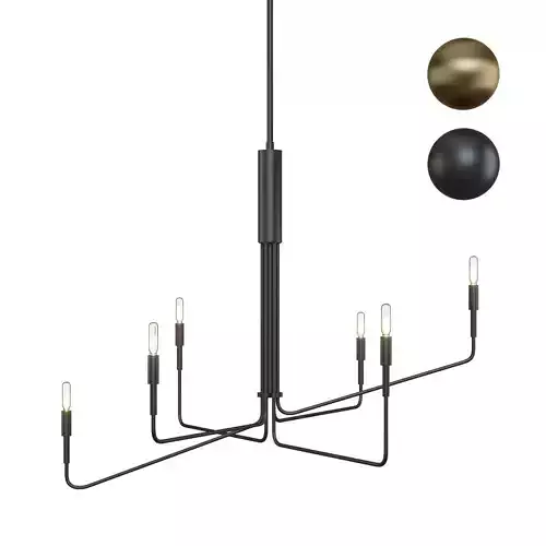 Clive 6-Arm Chandelier - Crate and Barrel 