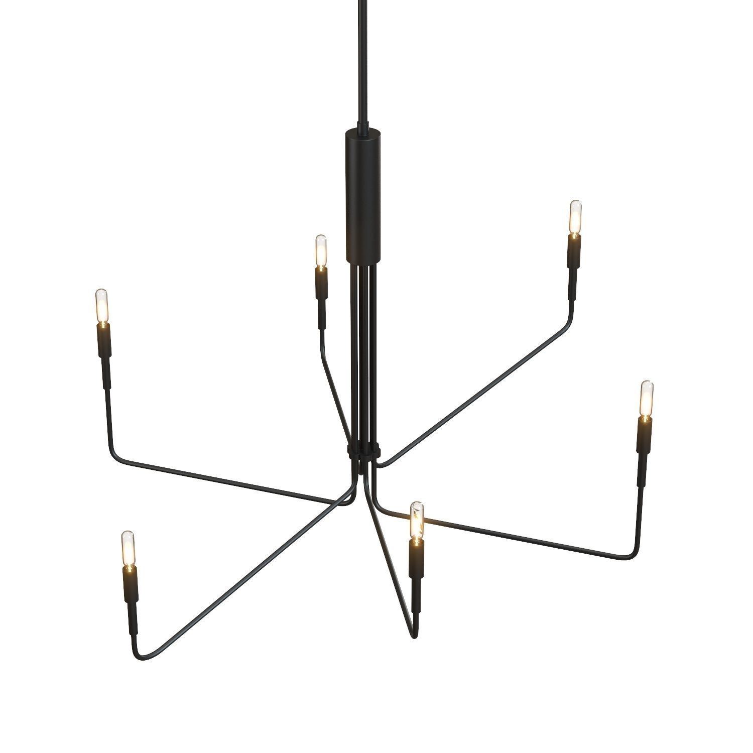 Clive 6-Arm Chandelier - Crate and Barrel 3D model_4