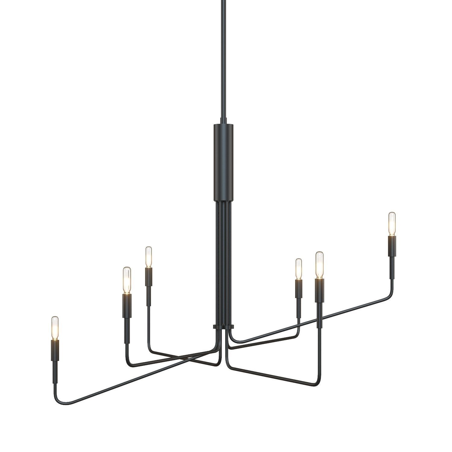 Clive 6-Arm Chandelier - Crate and Barrel 3D model_2