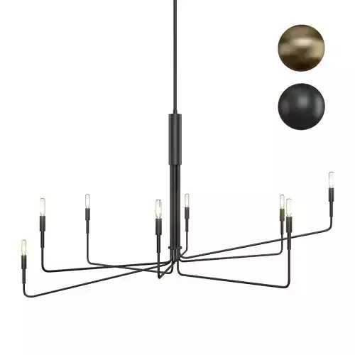 Clive 8-Arm Chandelier - Crate and Barrel 3D model