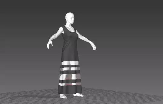 Clothes for Marvelous Designer Dress03 3D model