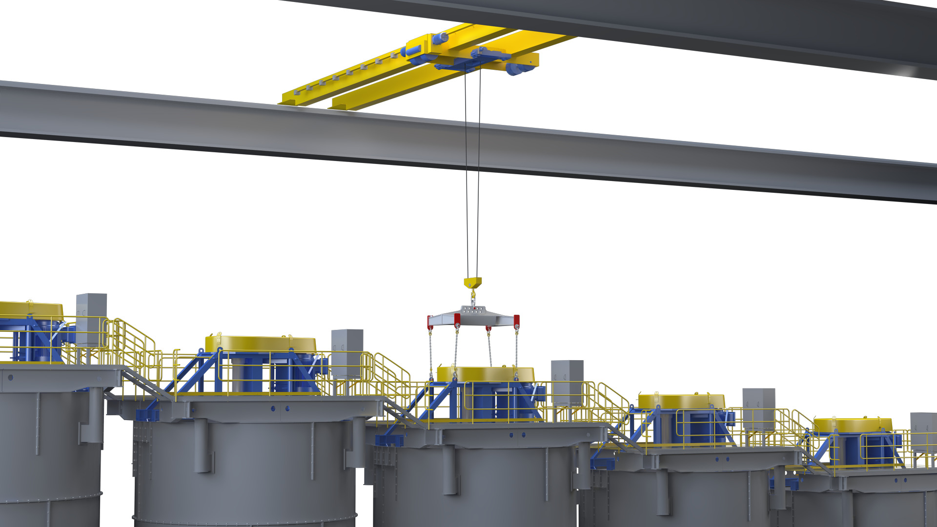 Industrial Vertical Crusher  3D model_2