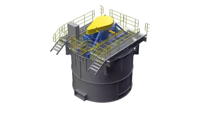  Industrial Vertical Crusher  3D model
