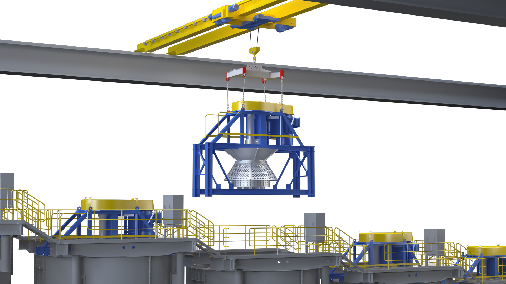 Industrial Vertical Crusher  3D model_3