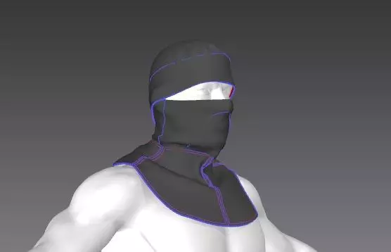 Clothes for Marvelous Designer Hood02 3D model_0