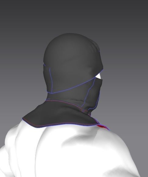 Clothes for Marvelous Designer Hood02 3D model_2