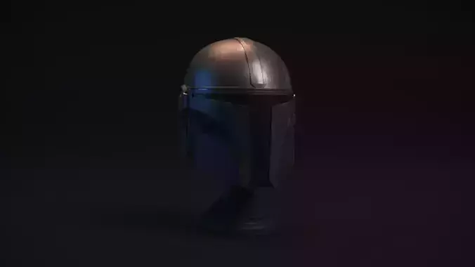 The Mandalorian - bounty hunter - Head Trophy - printable  3D print model