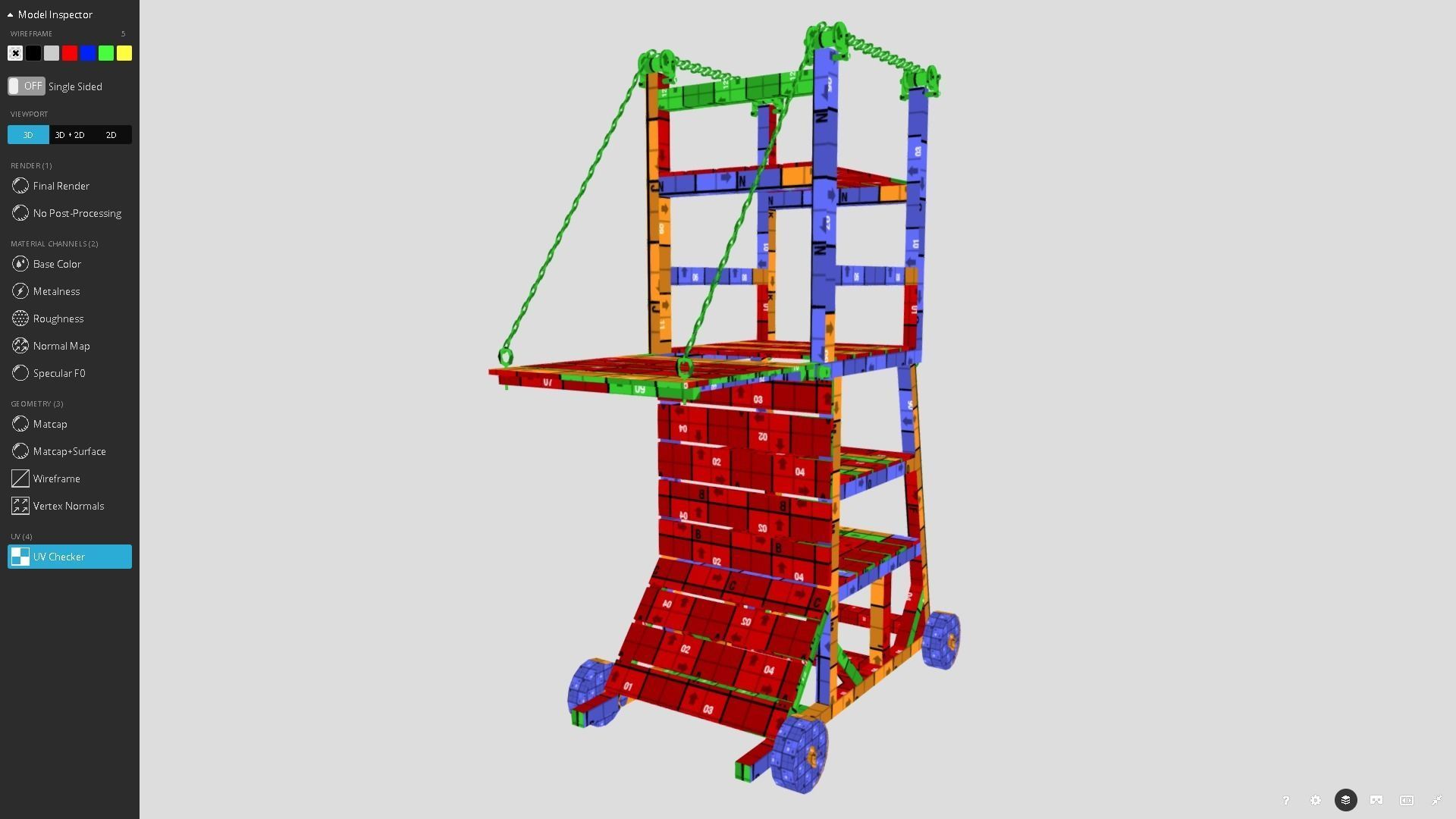 Medieval Siege Tower  Low-poly 3D model_10