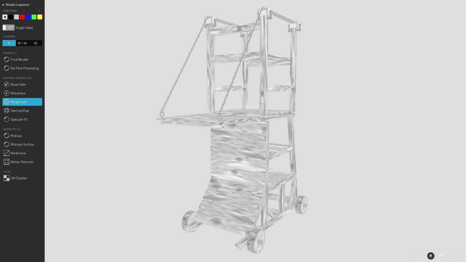 Medieval Siege Tower  Low-poly 3D model_12