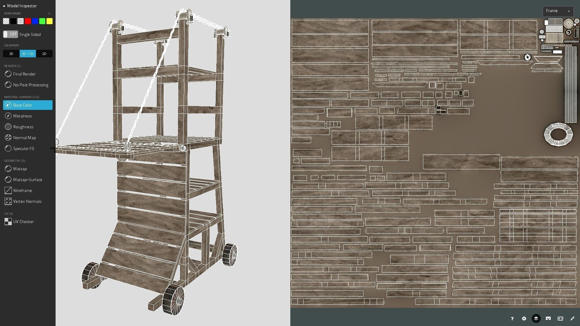 Medieval Siege Tower  Low-poly 3D model_14