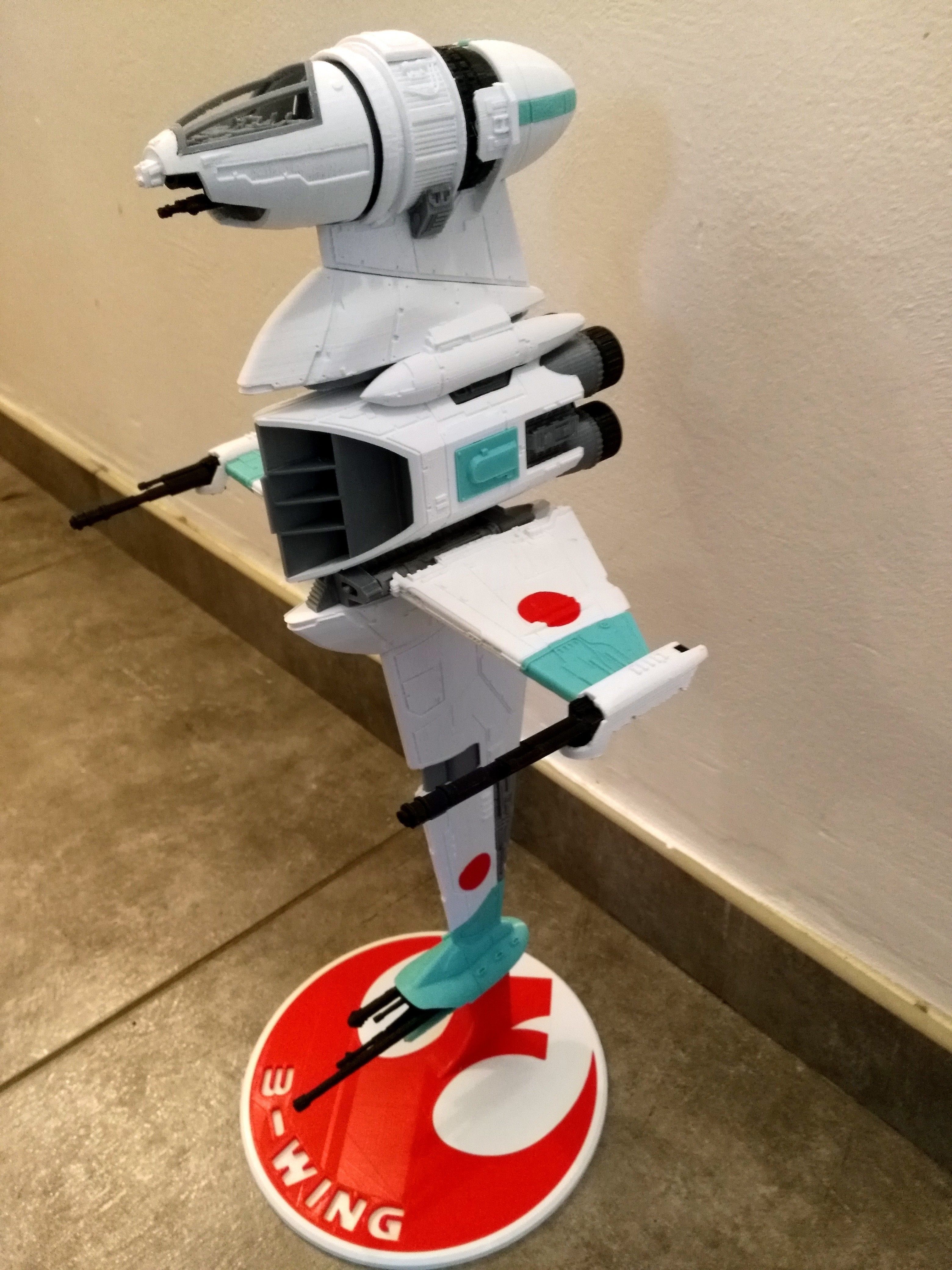 STAR WARS B-WING - DETAILED AND PRINTABLE - WITH INSTRUCTIONS 3D print model_12