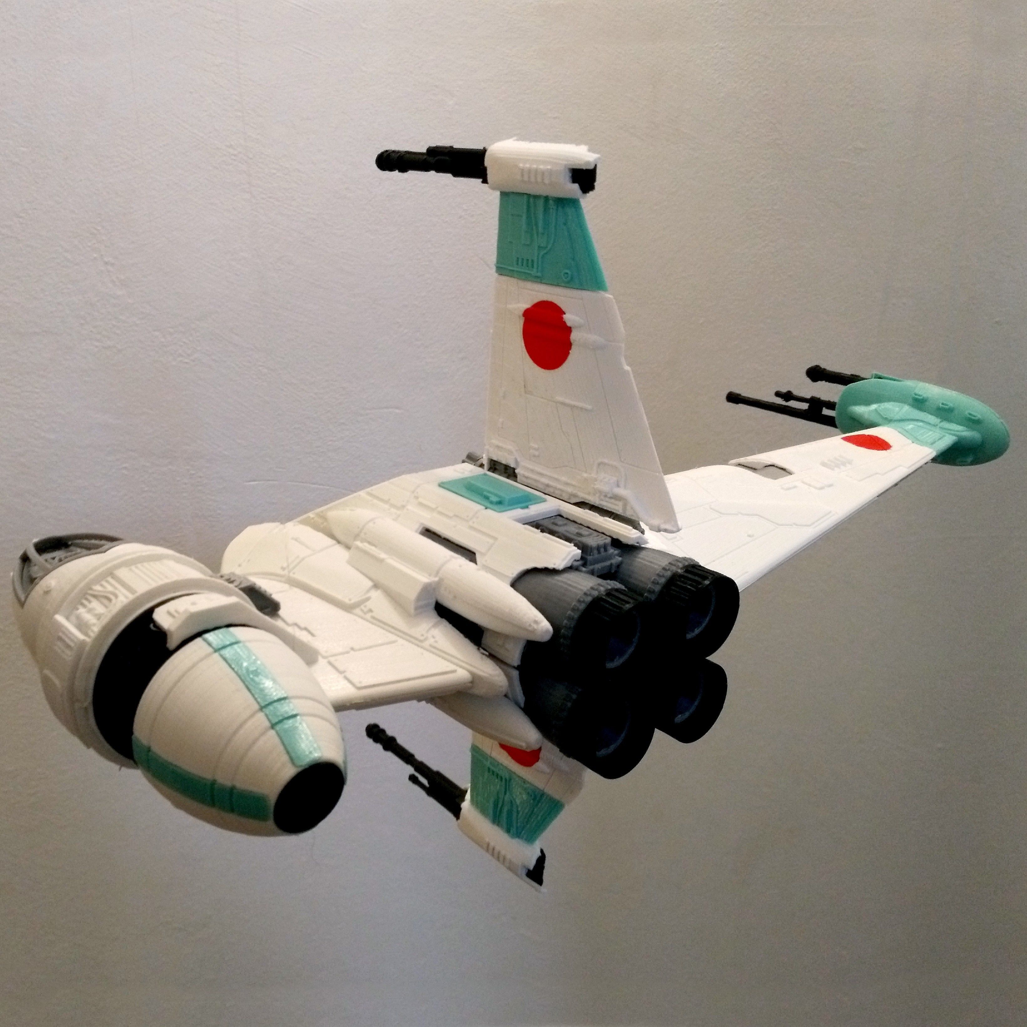 STAR WARS B-WING - DETAILED AND PRINTABLE - WITH INSTRUCTIONS 3D print model_10