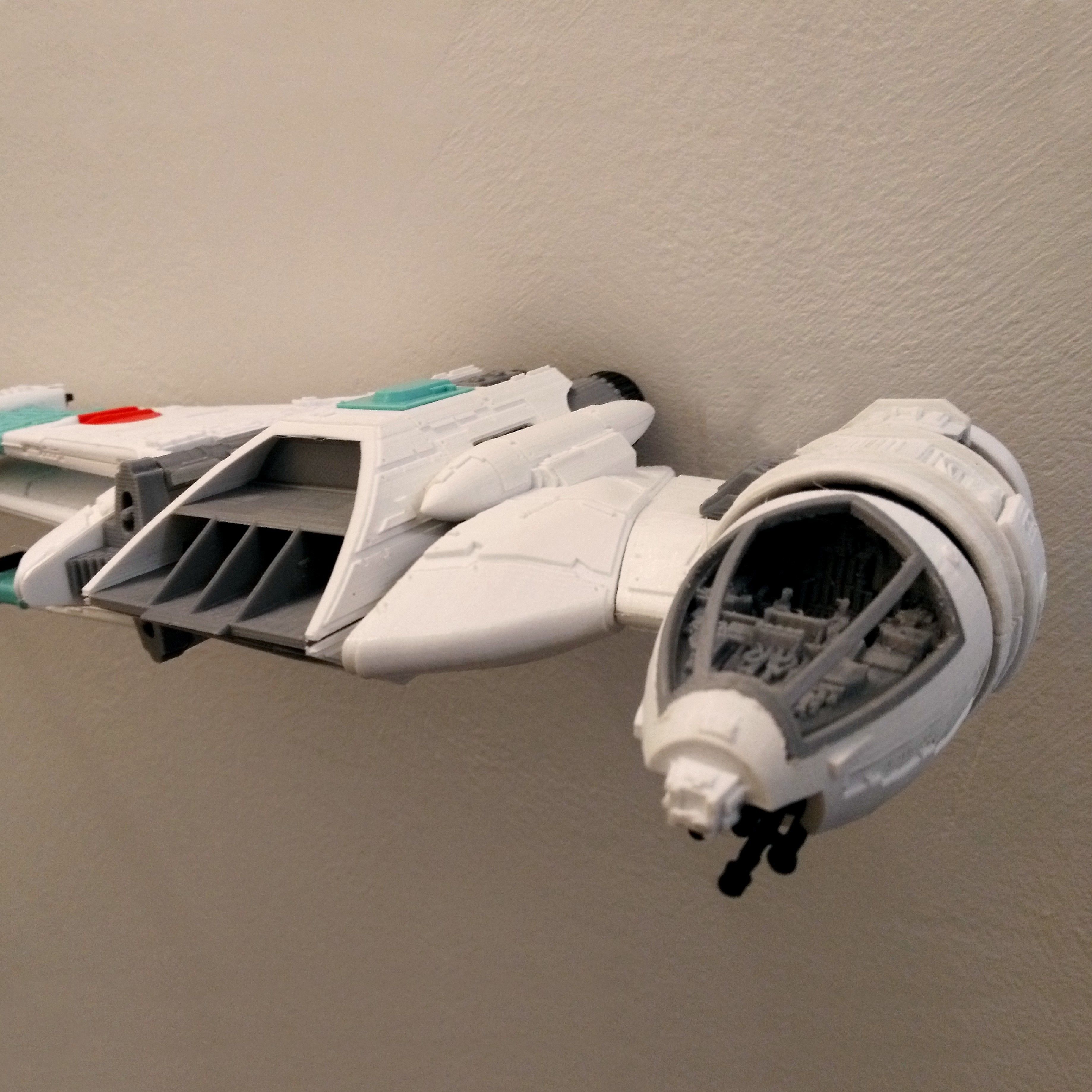 STAR WARS B-WING - DETAILED AND PRINTABLE - WITH INSTRUCTIONS 3D print model_5