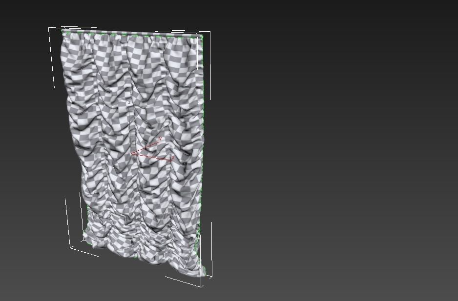 Marvelous Designer and 3DS Max Curtains01 Bigger Free 3D model_15