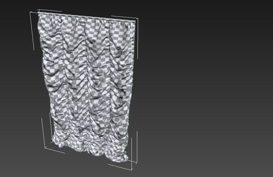 Marvelous Designer and 3DS Max Curtains01 Bigger Free 3D model_12
