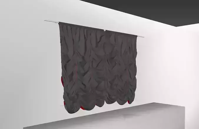 Marvelous Designer and 3DS Max Curtains01 Variation Smallest