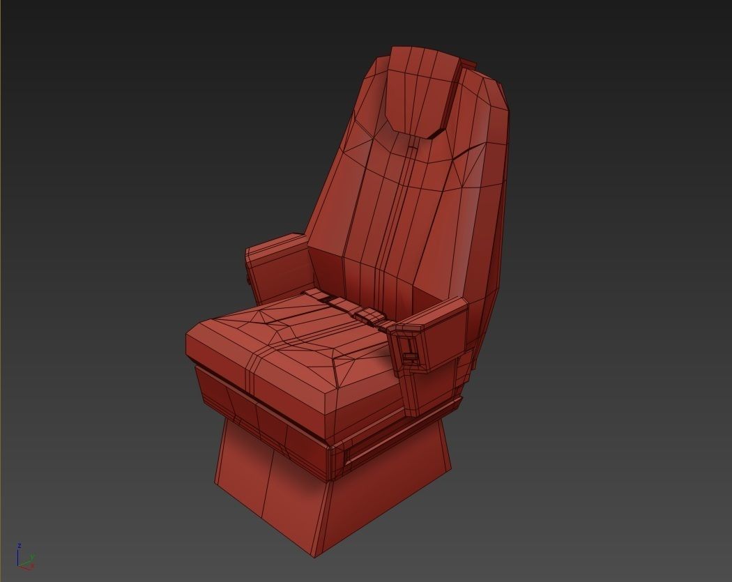 Airplane Chair 3D model_12
