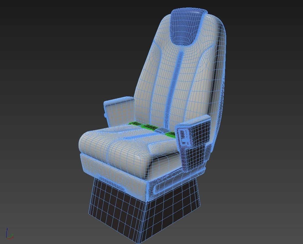 Airplane Chair 3D model_5