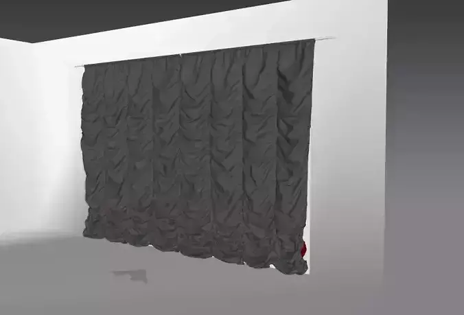 Marvelous Designer and 3DS Max Curtains01 Variation Bigger
