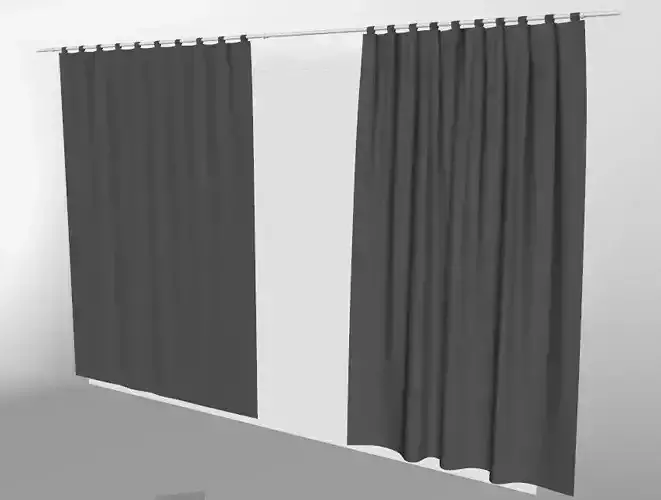 Marvelous Designer and 3DS Max Curtains02 Bigger