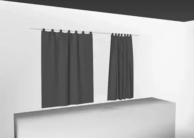 Marvelous Designer and 3DS Max Curtains02 Smallest