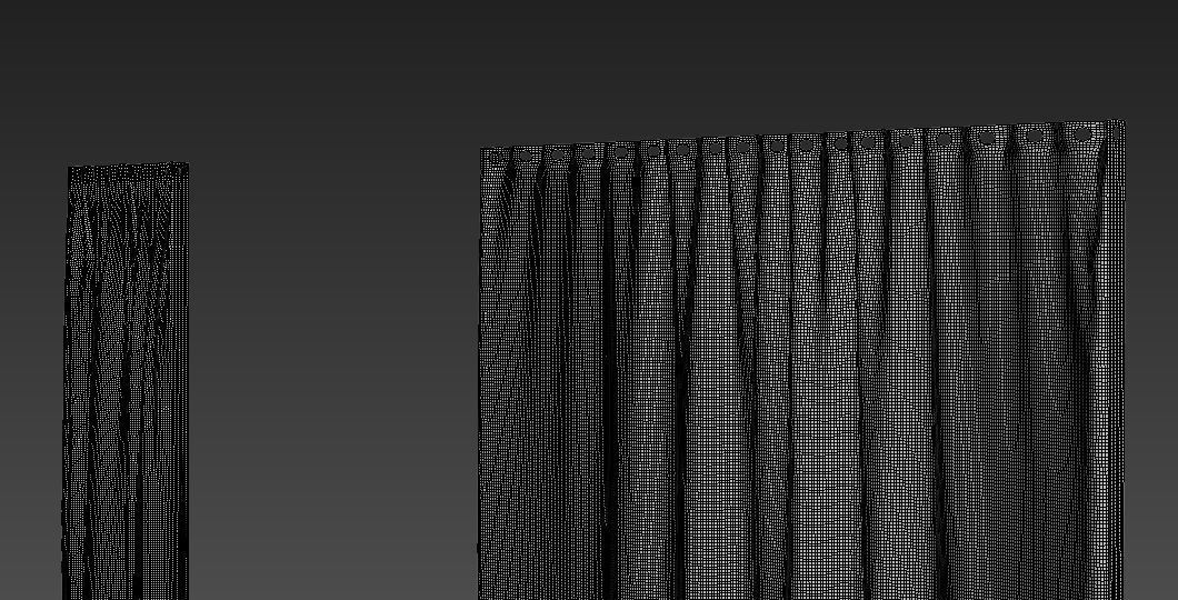 Marvelous Designer and 3DS Max Curtains03 Bigger 3D model_9