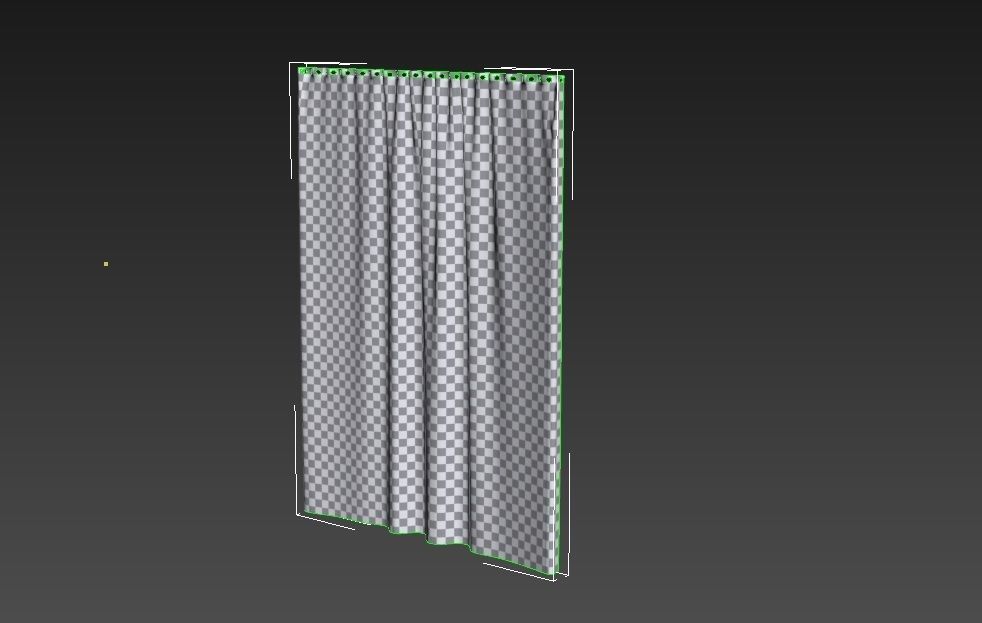 Marvelous Designer and 3DS Max Curtains03 Bigger 3D model_11