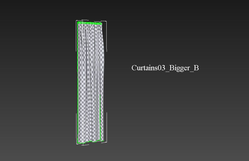 Marvelous Designer and 3DS Max Curtains03 Bigger 3D model_13