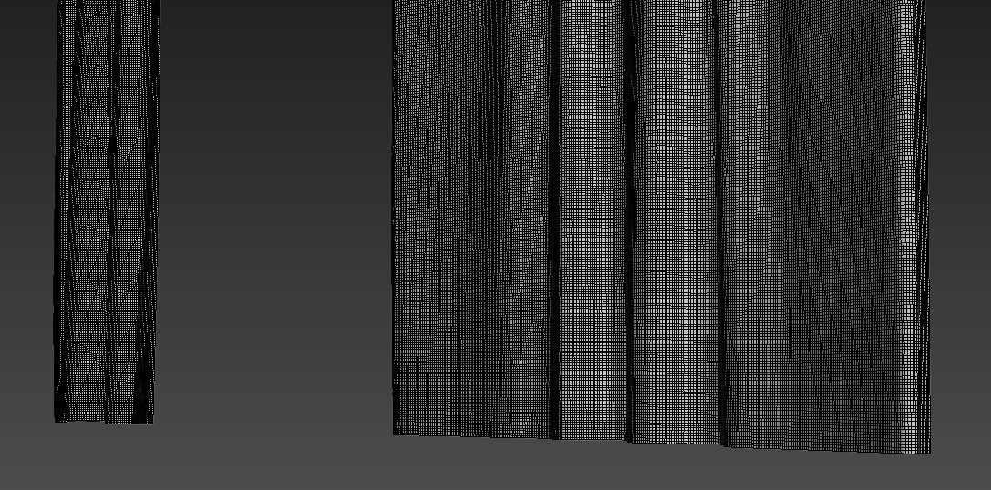 Marvelous Designer and 3DS Max Curtains03 Bigger 3D model_8