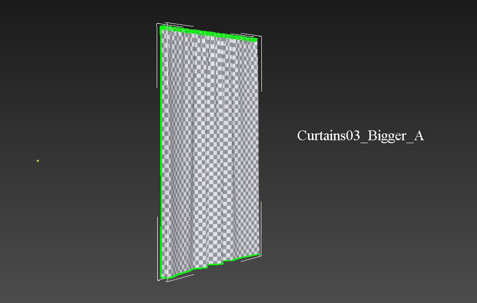 Marvelous Designer and 3DS Max Curtains03 Bigger 3D model_10