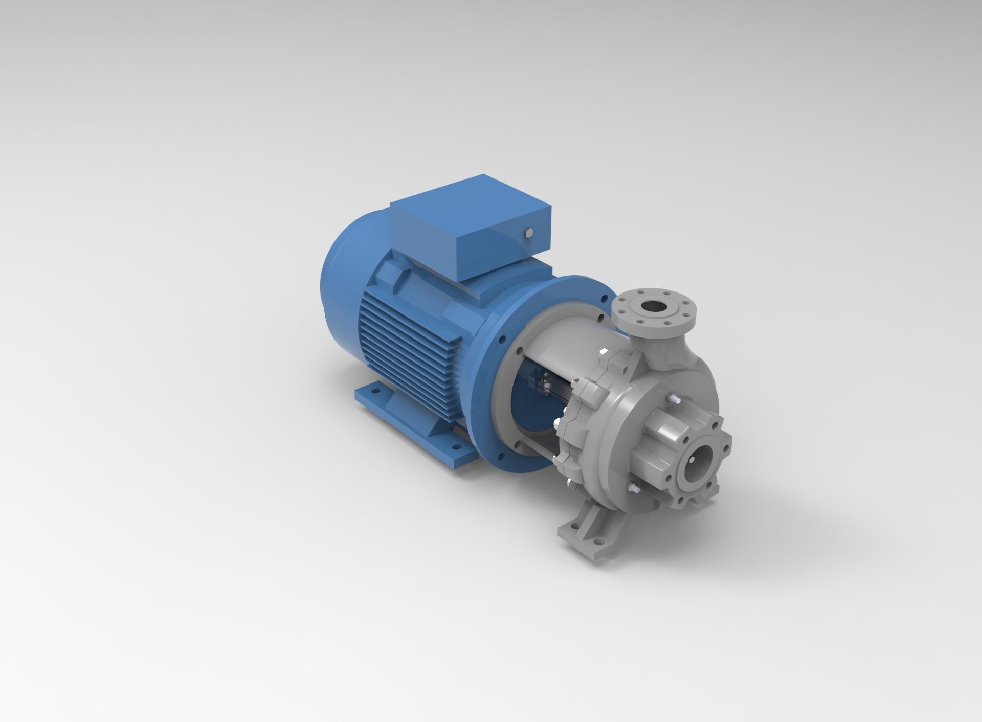 pump monoblock 3D print model_2