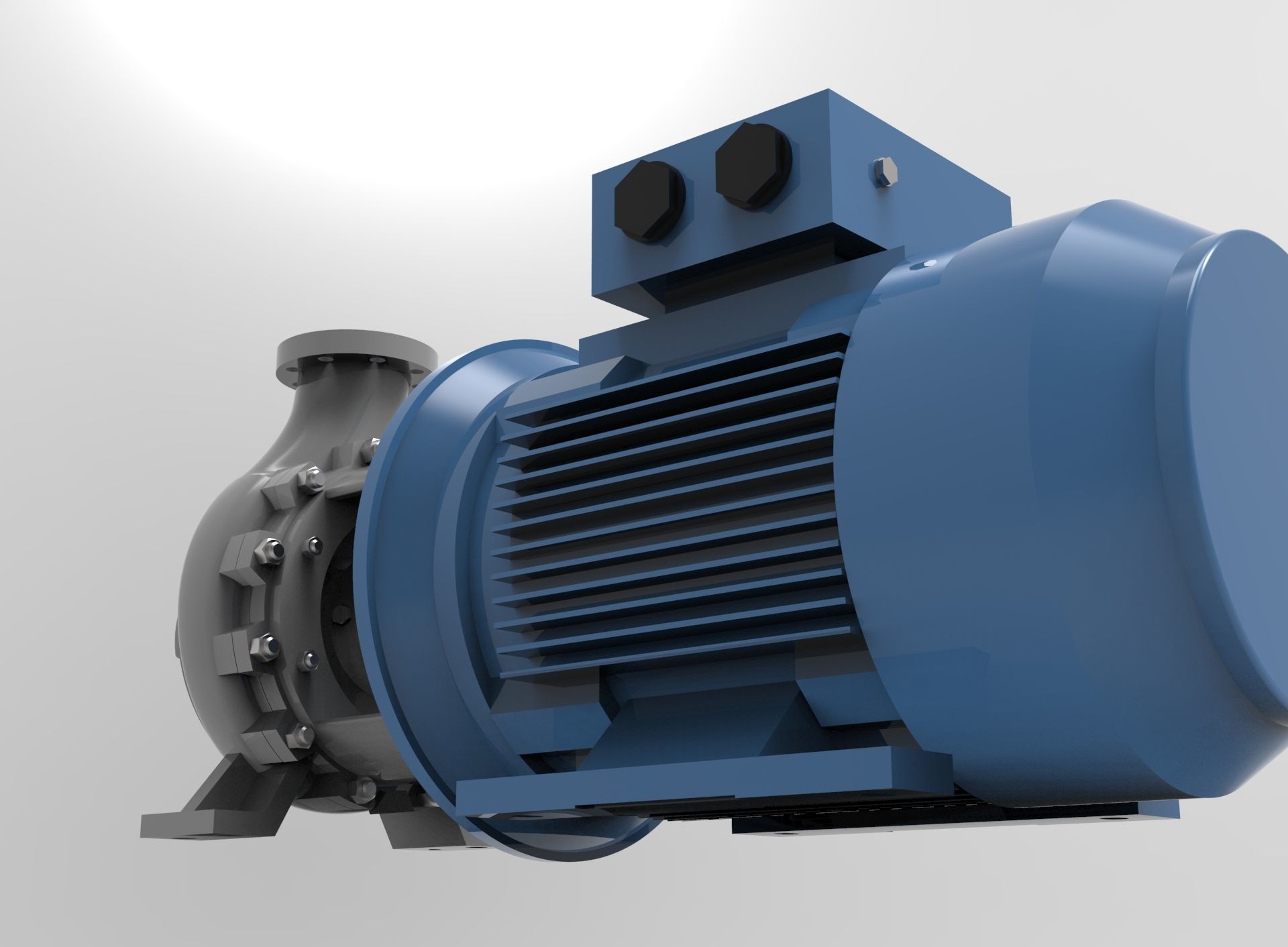 pump monoblock 3D print model_4