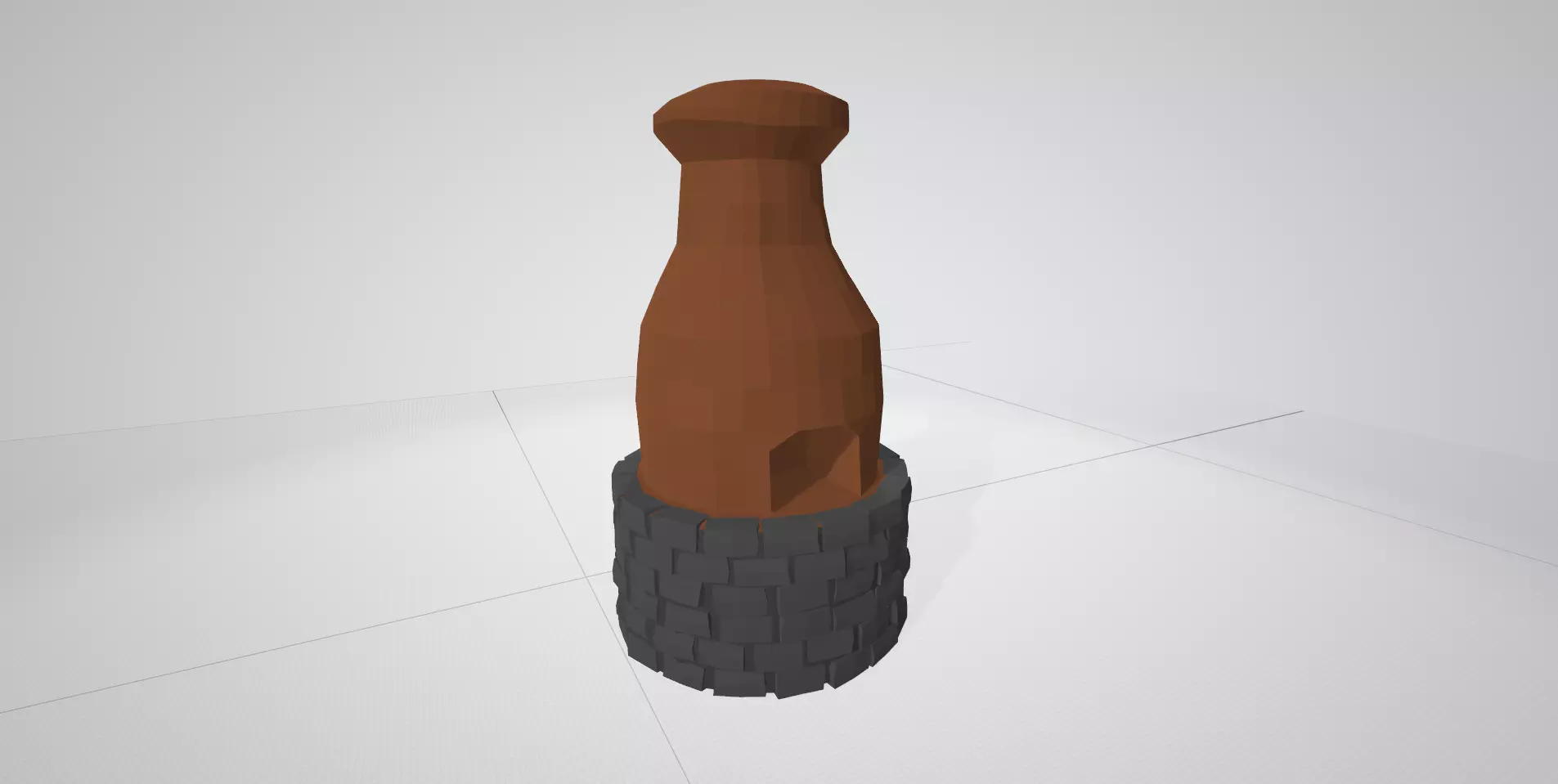 The stove and chinook from the game Rust Low-poly 3D model_0
