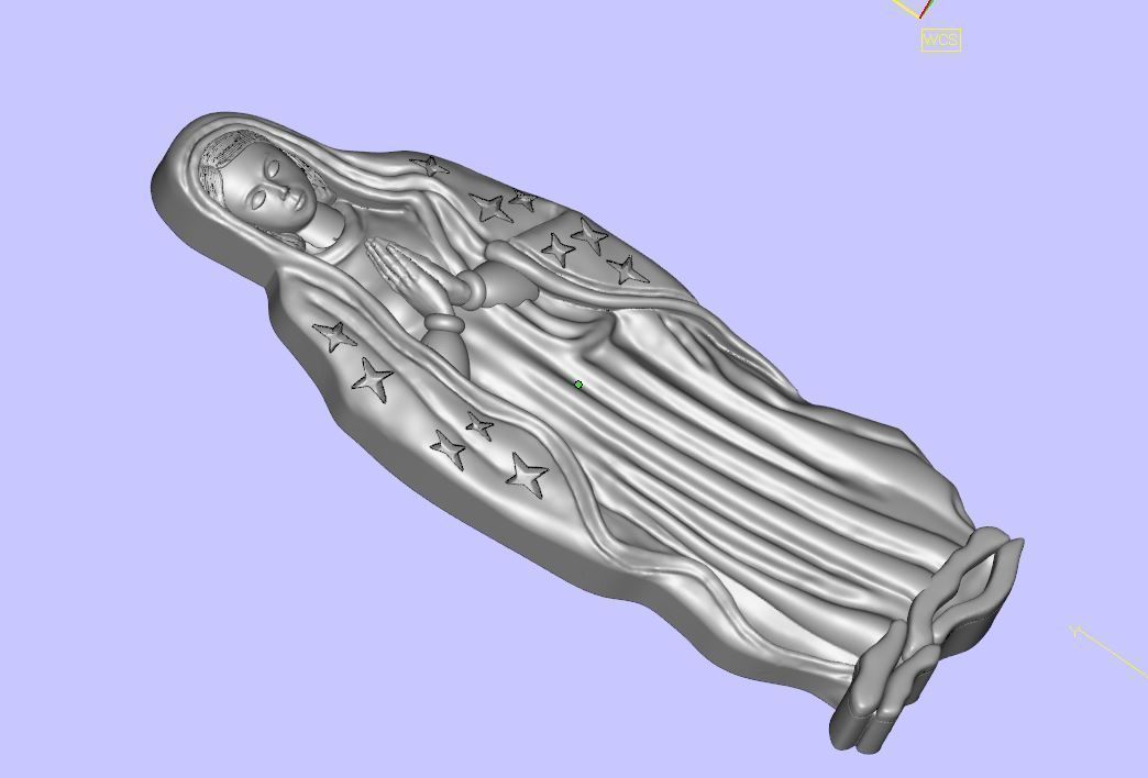 Virgin of Guadalupe Figure  3D print model_1