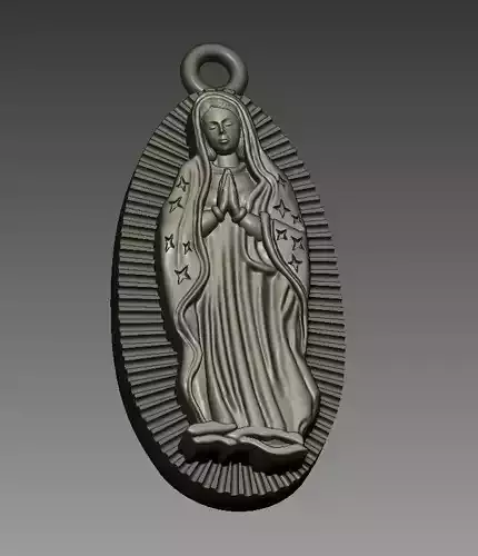 Virgin of Guadalupe Figure  3D print model