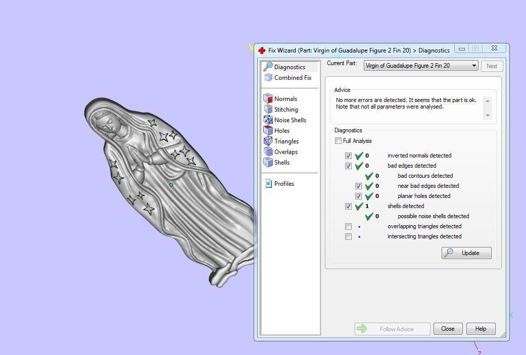 Virgin of Guadalupe Figure  3D print model_2