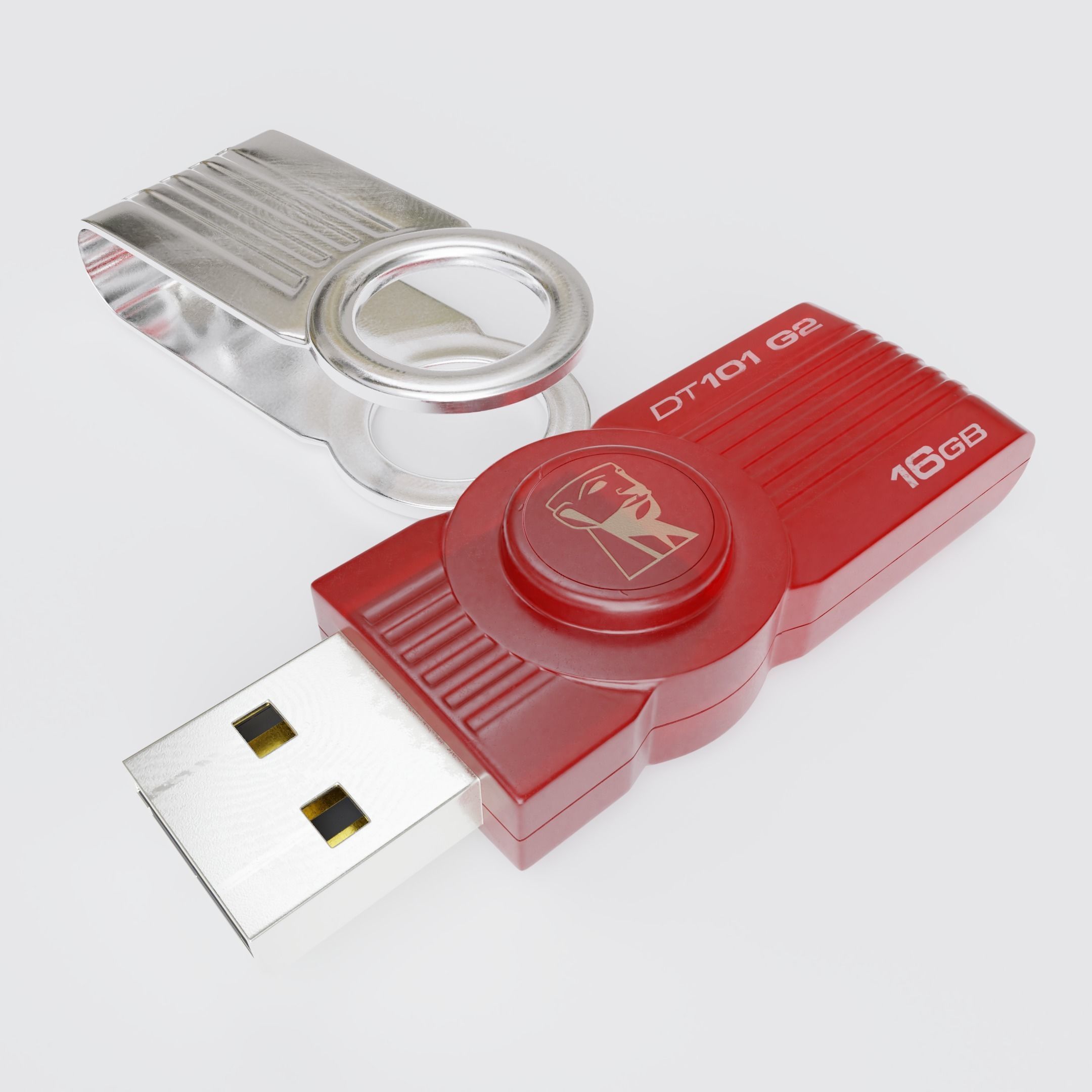 Kingston flash drive 16GB 3D model_4