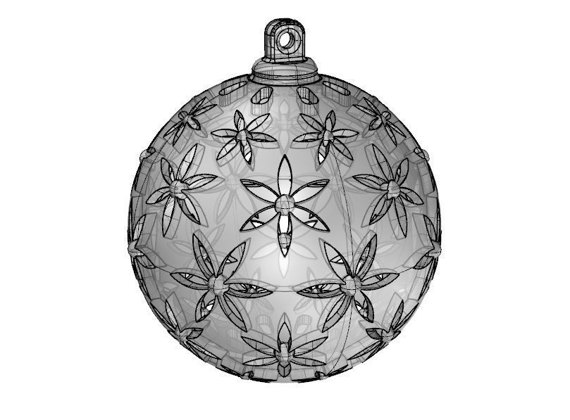 Christmas ball tree toys star ref003 3D print model_5