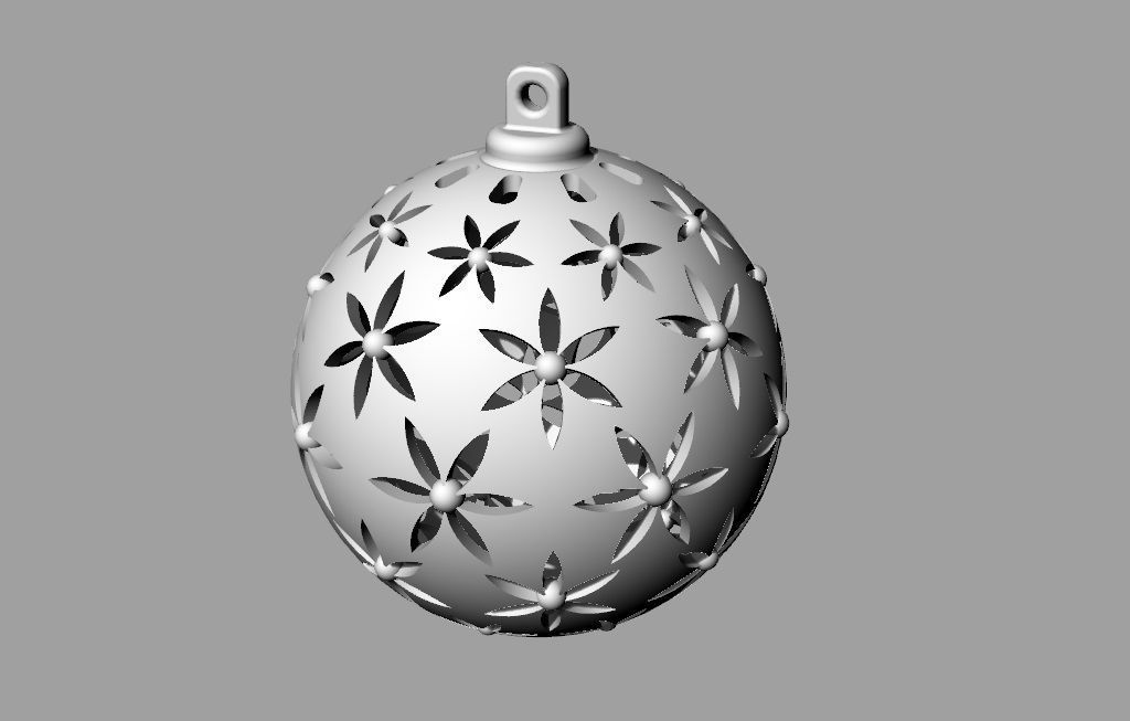 Christmas ball tree toys star ref003 3D print model_3