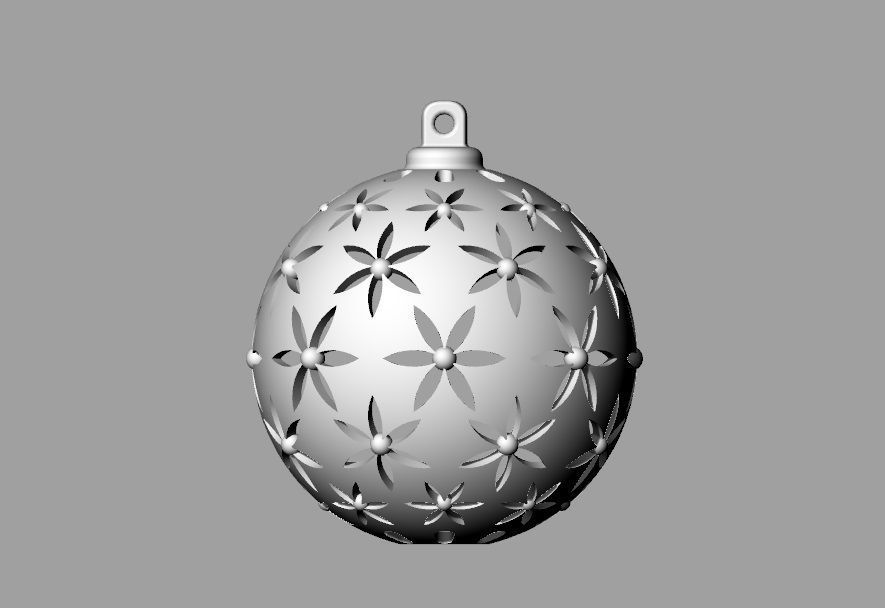 Christmas ball tree toys star ref003 3D print model_4